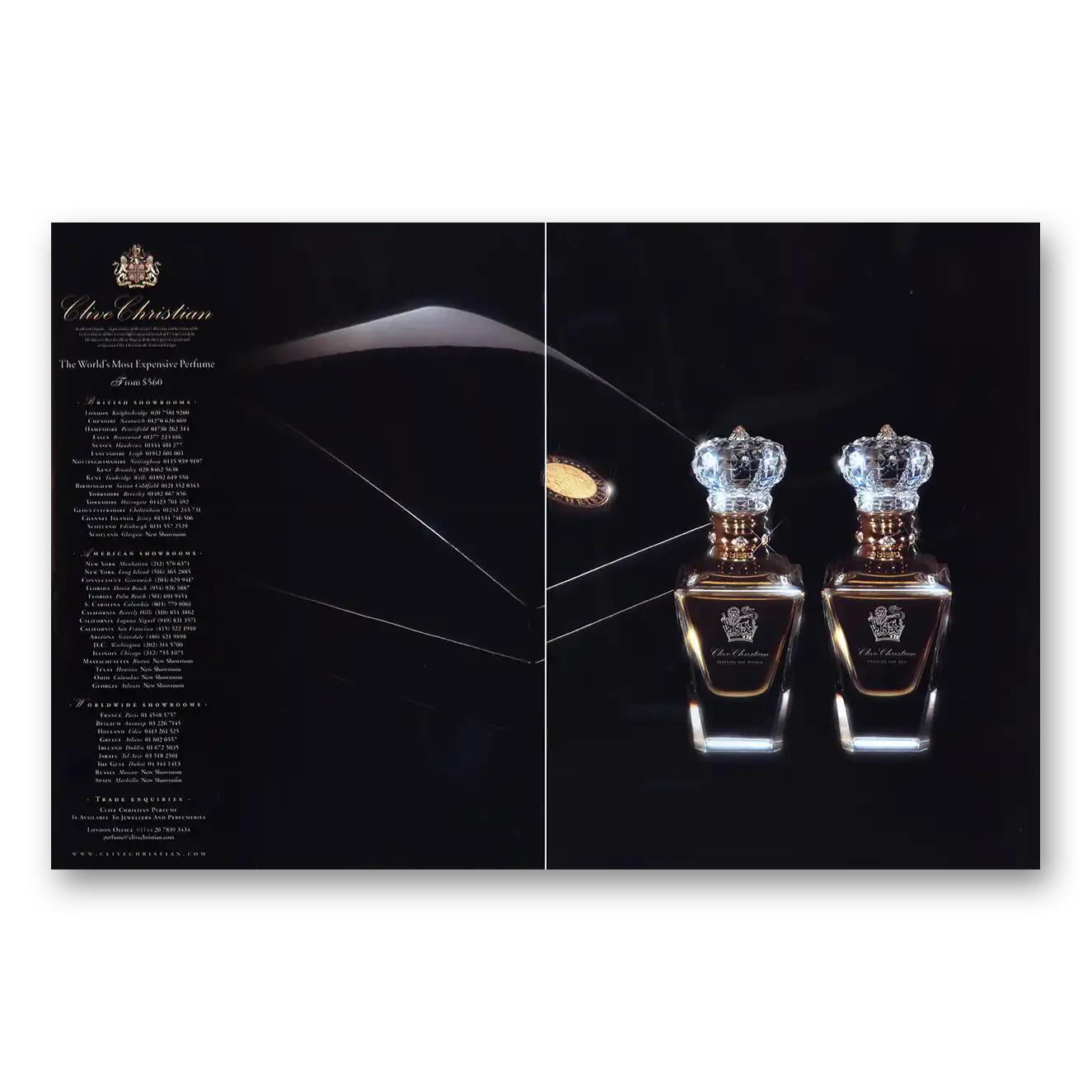 2000 Clive Christian Print Ad | Worlds Most Expensive Perfume