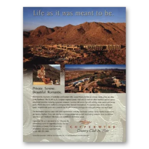2000 Copperwynd Country Club Print Ad | Scottsdale Arizona