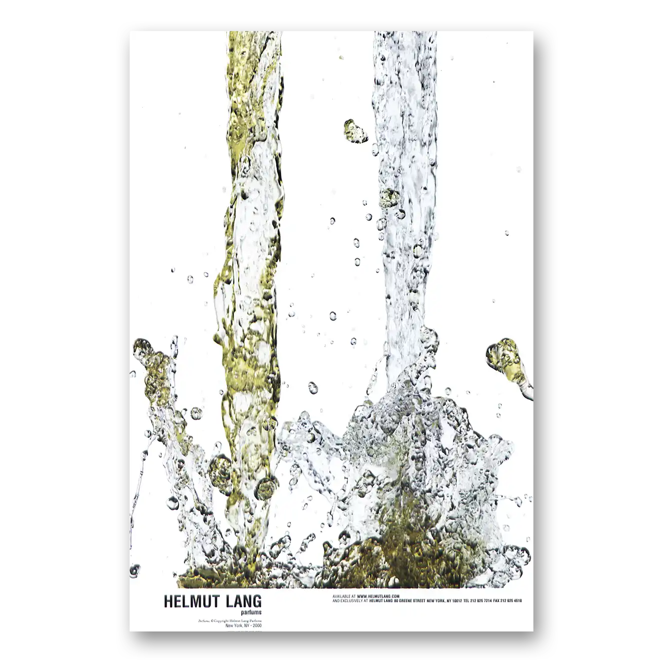 2000 Helmut Lang Print Ad | Parfums
