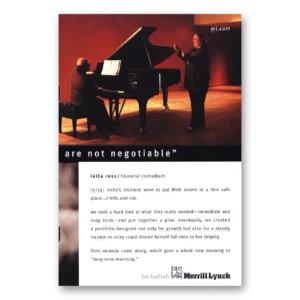 2000 Merrill Lynch Print Ad | Not Negotiable