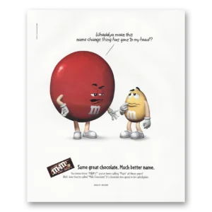 2000 M&Ms Print Ad | Whaddya Mean