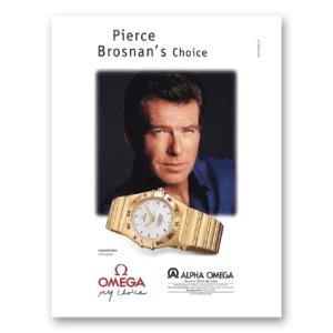 2000 Omega Watch Print Ad | Pierce Brosnan