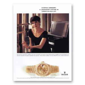 2000 Rolex Print Ad | Cynthia Gregory