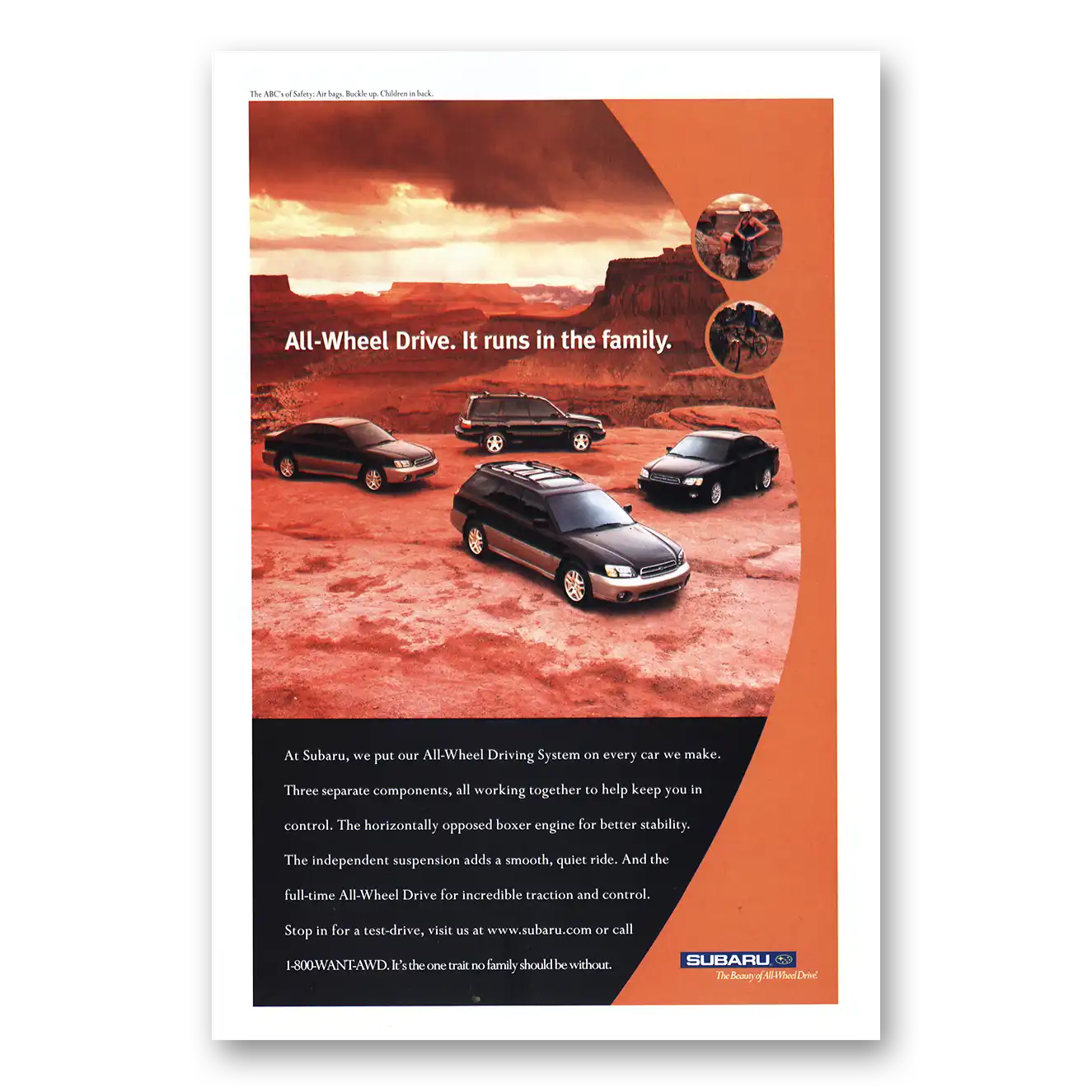 2000 Subaru Print Ad | All Wheel Drive