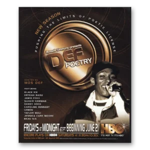 2001 Def Poetry Promo Print Ad | Poetic License