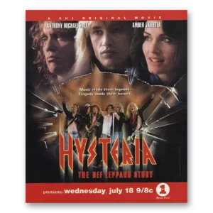 2001 Def Leopard Promo Print Ad | Hysteria