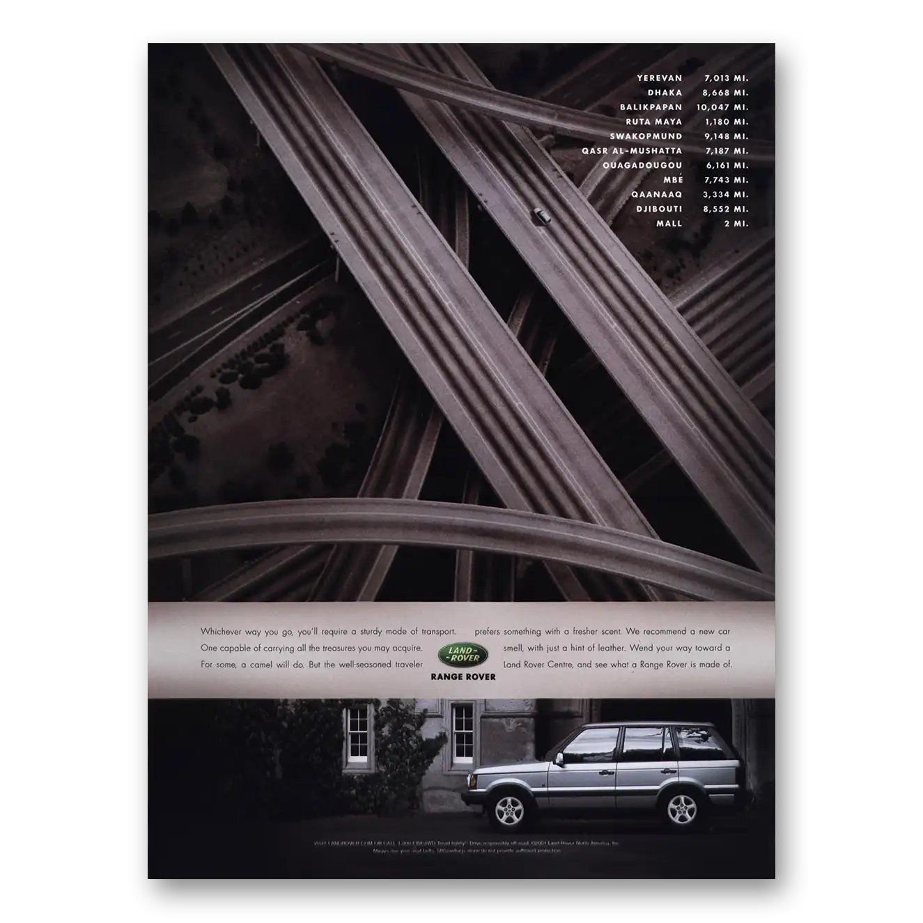 2001 Range Rover Print Ad | Whichever Way