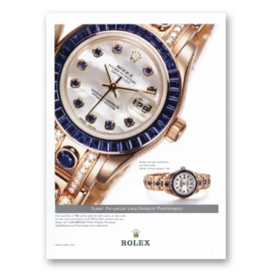 2001 Rolex Print Ad | Lady Datejust