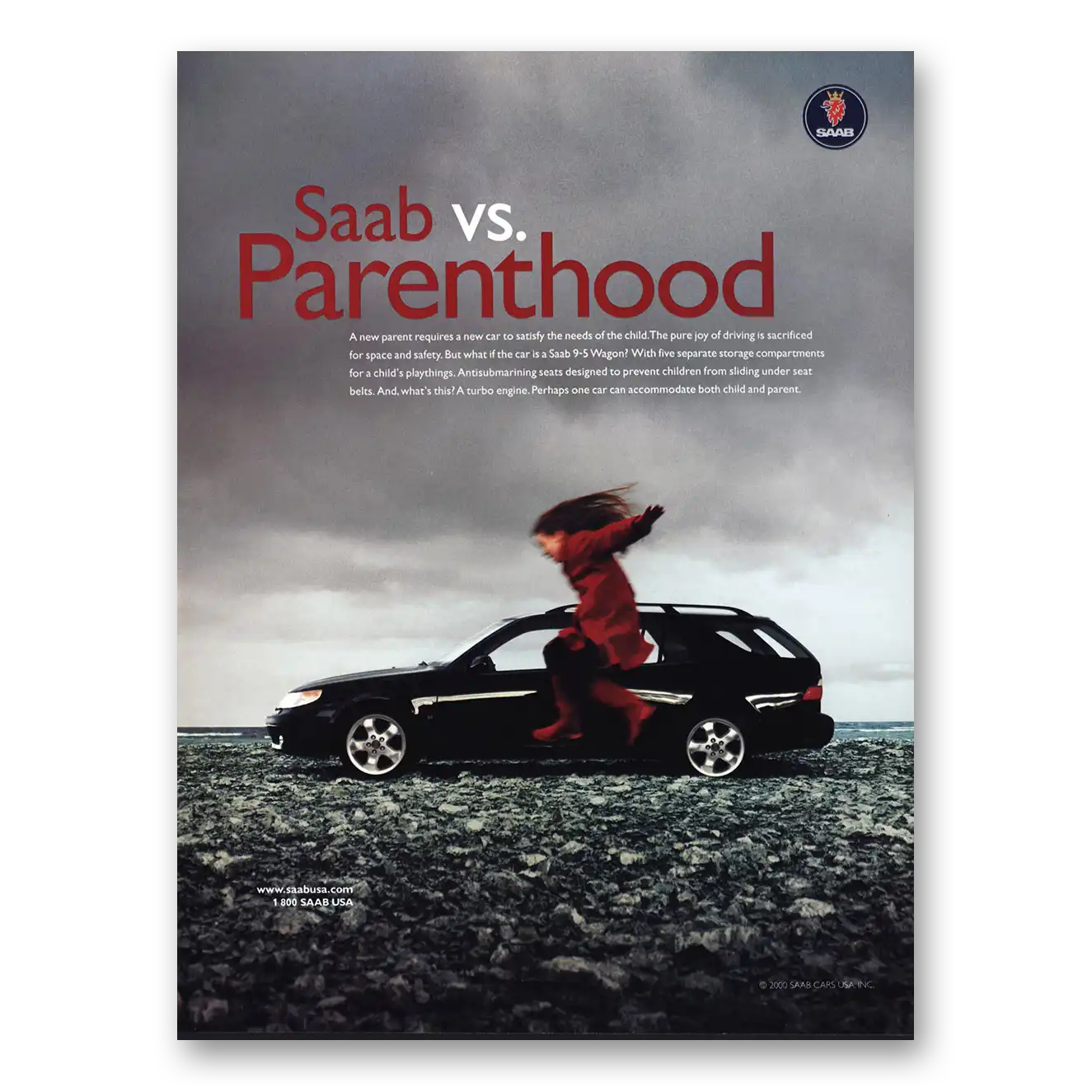 2000 Saab Print Ad | Saab Vs Parenthood