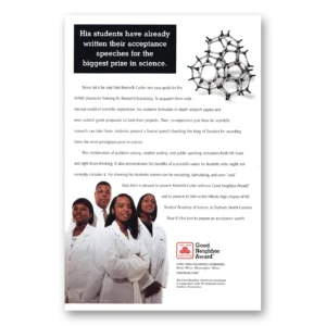2001 State Farm Insurance Print Ad | Biggest Prize In Science