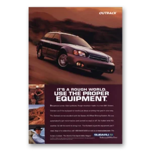 2001 Subaru Outback Print Ad | Rough World