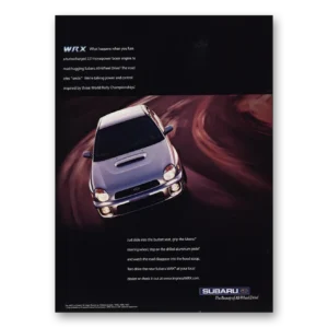 2001 Subaru Print Ad | What Happens When You Fuse