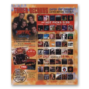2001 Tower Records Print Ad | Nsync