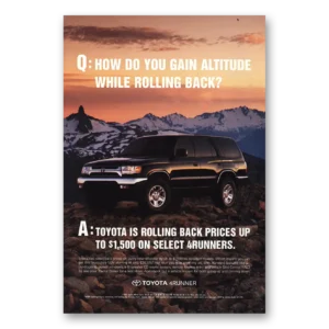 2001 Toyota 4Runner Print Ad | Gain Altitude