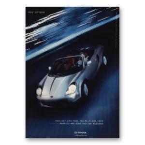 2001 Toyota MR2 Print Ad | And Just Like That