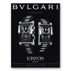 2002 Bvlgari Print Ad | London Jewelers