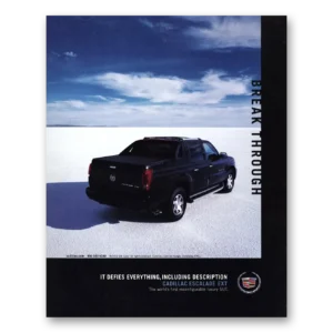 2002 Cadillac Escalade Print Ad | Ext