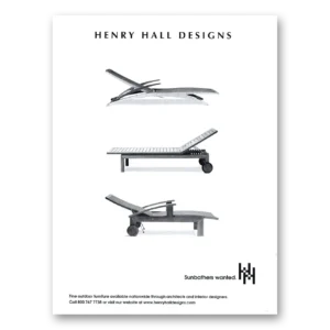 2002 Henry Hall Designs Print Ad | Sunbathers Wanted