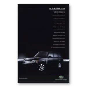2002 Range Rover Print Ad | Higher Ground Ultra Modern