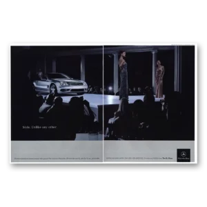 2002 Mercedes Benz Print Ad | Style Unlike Any Other