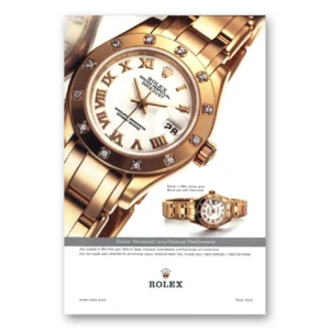 2002 Rolex Print Ad | Oyster Perpetual Lady Datejust