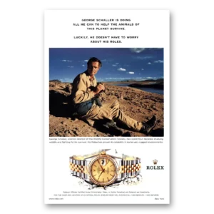 2002 Rolex Print Ad | George Schaller