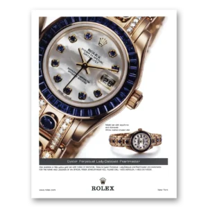 2002 Rolex Print Ad | Sapphires And Diamonds