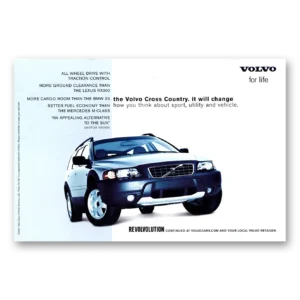 2002 Volvo Cross Country Print Ad | How You Think