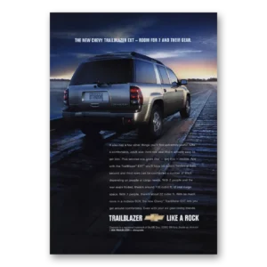 2003 Chevrolet Trailblazer Print Ad | Ext Room