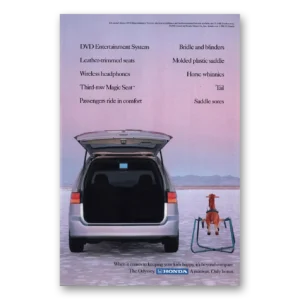 2003 Honda Odyssey Print Ad | Dvd Entertainment System