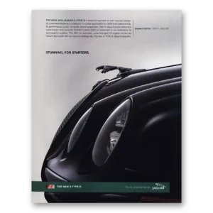 2003 Jaguar Print Ad | Stunning For Starters