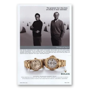 2003 Rolex Print Ad | Peter Benchley