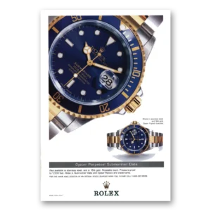 2003 Rolex Print Ad | Oyster Perpetual Submariner Date