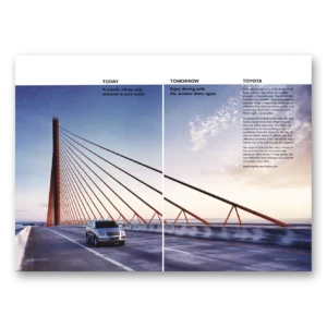 2003 Toyota Print Ad | Only Emission Is Pure Water