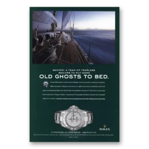 2004 Rolex Print Ad | Sailors To Put Some Old Ghosts To Bed