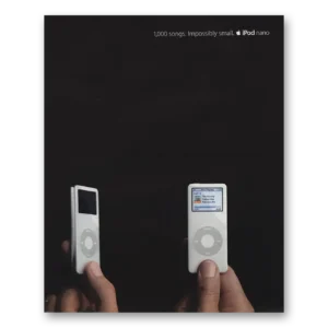 2005 Apple iPod Print Ad | 1000 Songs