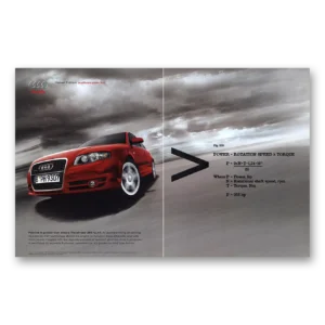2005 Audi A4 Print Ad | Speed Torque