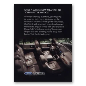 2005 Ford Expedition Print Ad | Cabin Woods