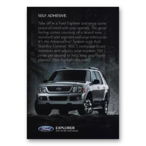 2005 Ford Explorer Print Ad | Self Adhesive