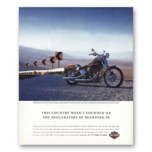2005 Harley Davidson Print Ad | Declaration Of Blending In