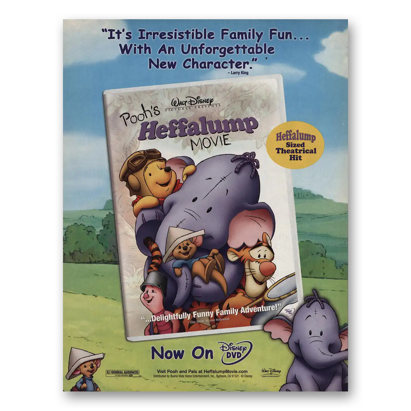 2005 Walt Disney Home Entertainment Print Ad | Huffalump Movie Promo