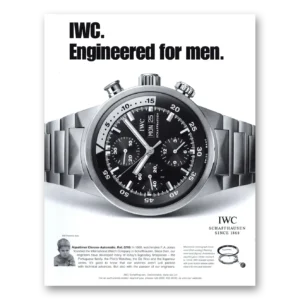 2005 IWC Watches Print Ad | Aquatimer Chrono Watch Engineered For Men