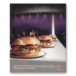 2005 McDonalds Print Ad | Premium Chicken Sandwiches