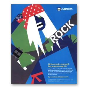 2005 Napster Print Ad | Rock