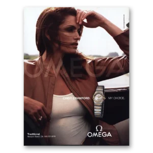 2005 Omega Watch Print Ad | Cindy Crawford