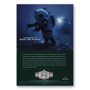 2005 Rolex Print Ad | Lady Datejust Save Planet