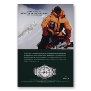 2005 Rolex Print Ad | Ed Viesturs Summit Annapurna