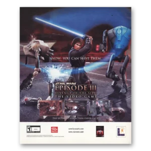 2005 Lucasfilm Print Ad | Star Wars Episode Iii Promo