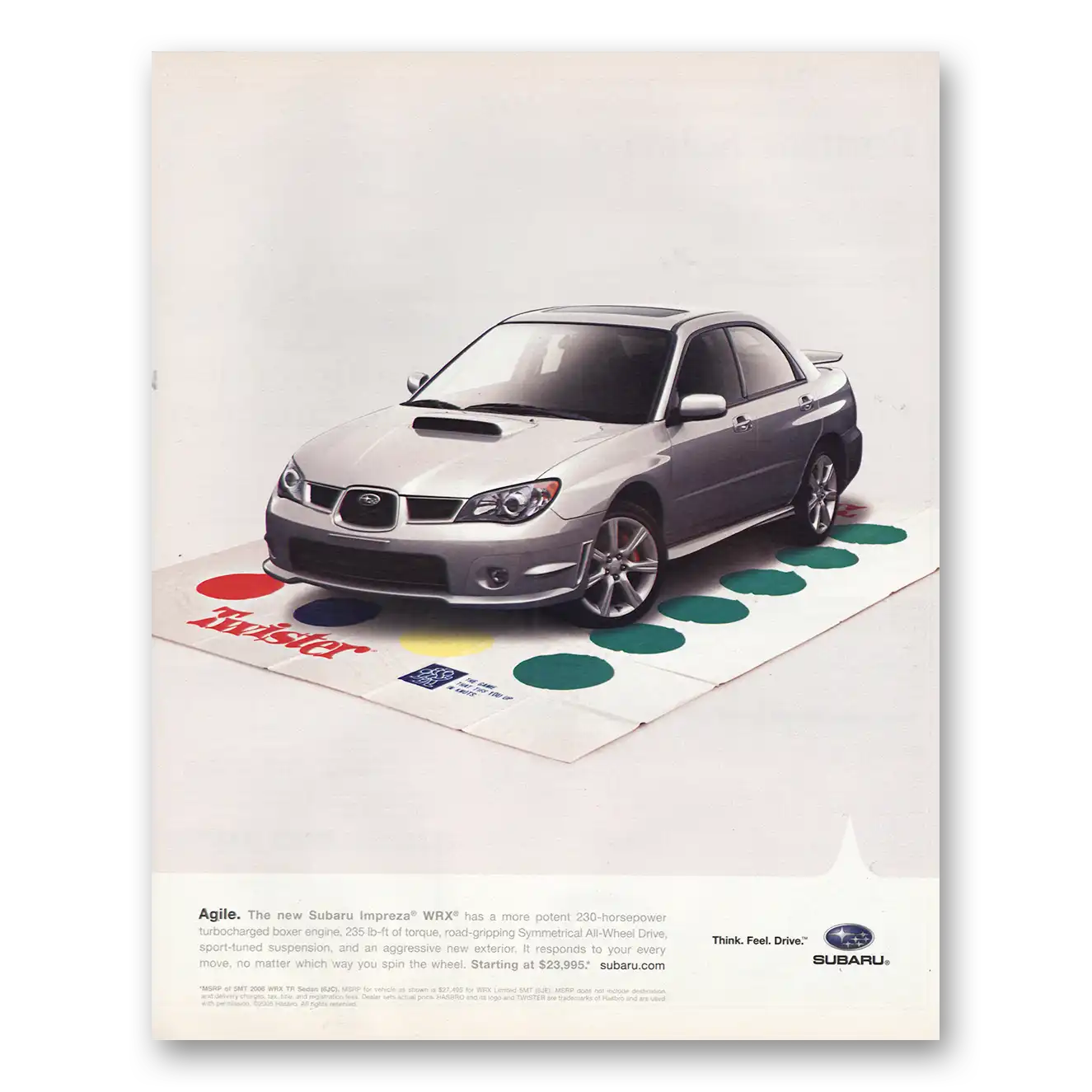 2005 Subaru Impreza Print Ad | Agile Twister