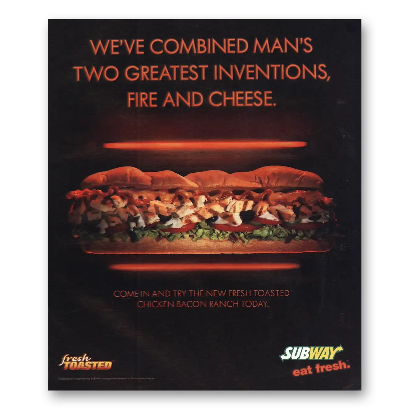 2005 Subway Print Ad | Fire And Cheese
